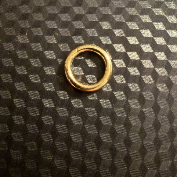 14k yellow gold hinged round charm connector clasp necklace bracelet charm NWT - Picture 3 of 5